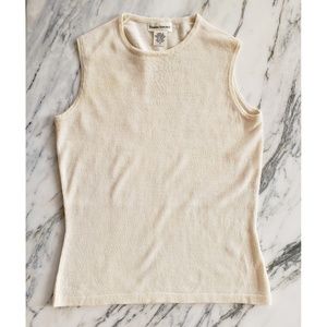 Vintage Banana Republic cream shell sweater S